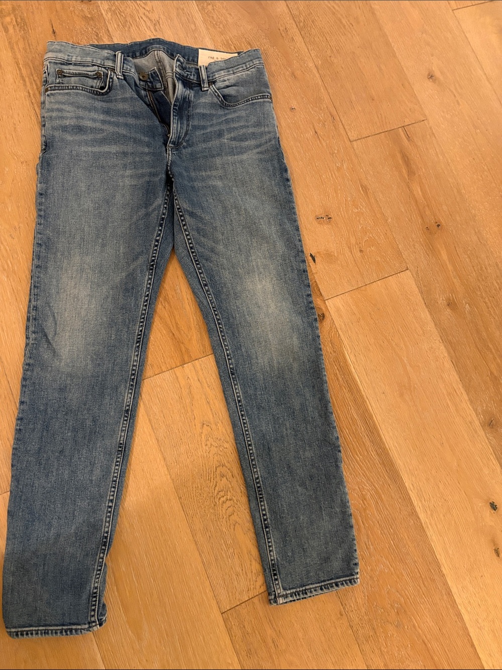 Light Blue Men's rag and bone fit2 slim jeans